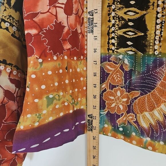 COLDWATER CREEK Dressy Autumn Blazer Button Up Beads/Sequin Floral Sz. Med Fall - Picture 6 of 9